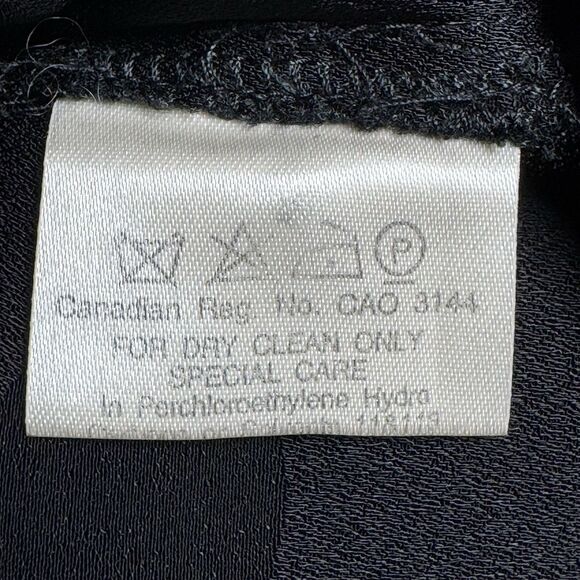 Vintage Jaeger Blouse Women Small Black Polka Dot Keyhole Back Great Britain 90s - Picture 10 of 12